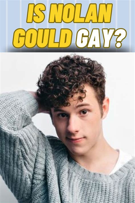 nolan gould sexuality|Lukes bisexuality : r/Modern